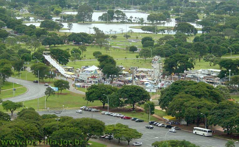 Parque de diversões do início do Parque da Cidade