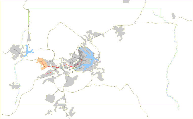 Localização da Ceilândia em relação ao DF e Entorno