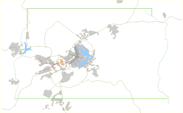 Localização do Guará em relação ao DF e Entorno