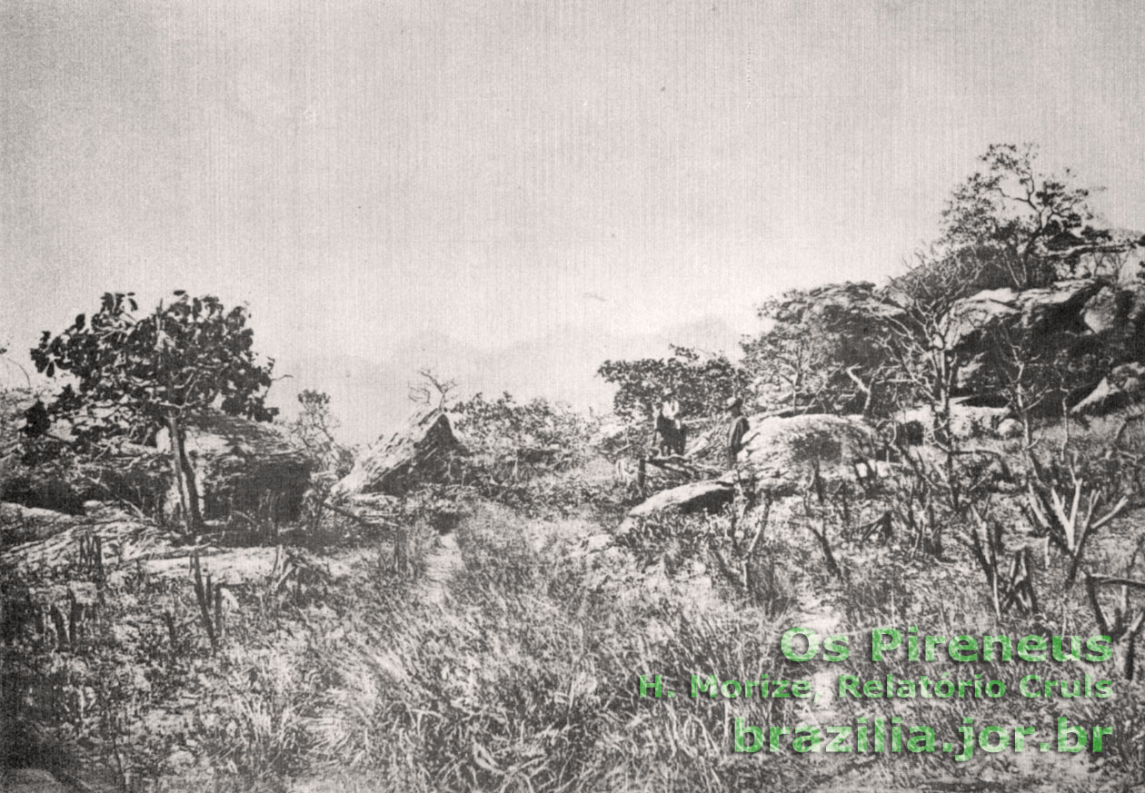 Imagem da serra dos Pireneus, fotografada pela Missão Cruls