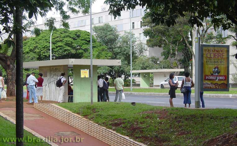 Pontos de ônibus originais do Eixo Rodoviário