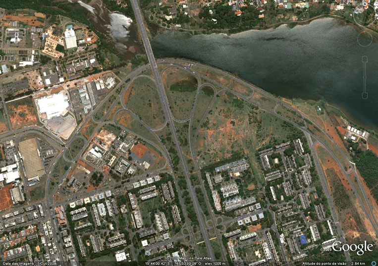 Ponte do Bragueto  e conjunto de acessos às principais vias do final da Asa Norte