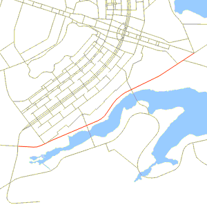 Mapa de localização da Avenida das Nações - L4 Sul - Clubes e embaixadas